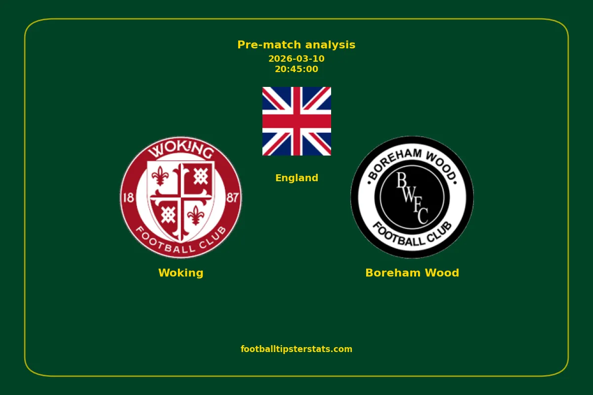 Pre-match analysis: Woking vs Boreham Wood on 2026-03-10